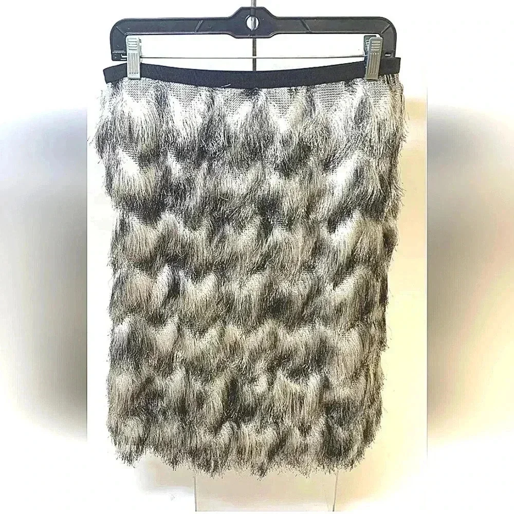 BRAND NEW EXPRESS BEAUTIFUL OMBRE FRINGE SKIRT WOMEN'S SIZE 12 - Picture 4 of 13